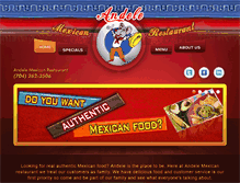 Tablet Screenshot of andelemexicanrestaurant.com